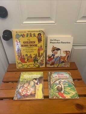 Vintage Disney Books - Snow White/Pinocchio/Sing Along/Etc